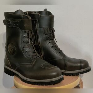 Stylmartin Men's US 10 Rocket Waterproof Brown Leather Moto Riding Boots